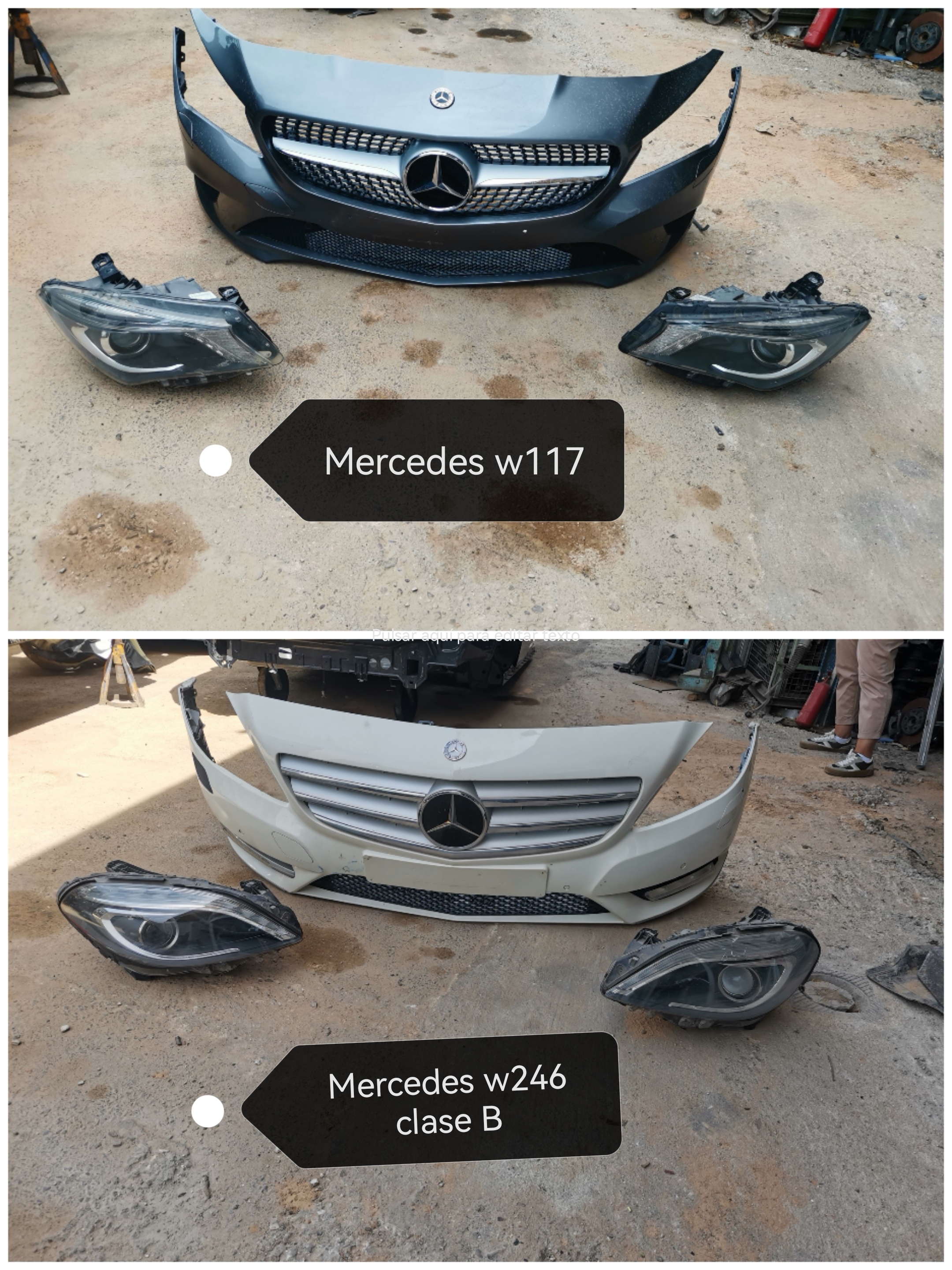 Paragolpes y faros xenón MERCEDES